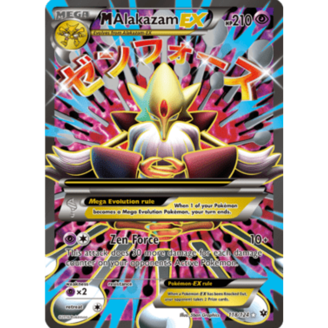 M Alakazam EX (Full Art) 118/124 - Holofoil XY Fates Collide - Ultra Rare
