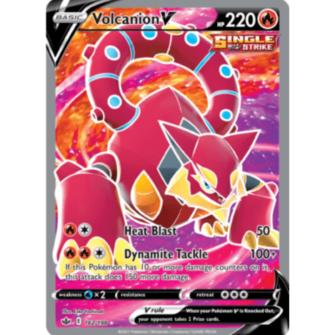 Volcanion V (Full Art) 162 - Holofoil SWSH06 Chilling Reign - Ultra Rare