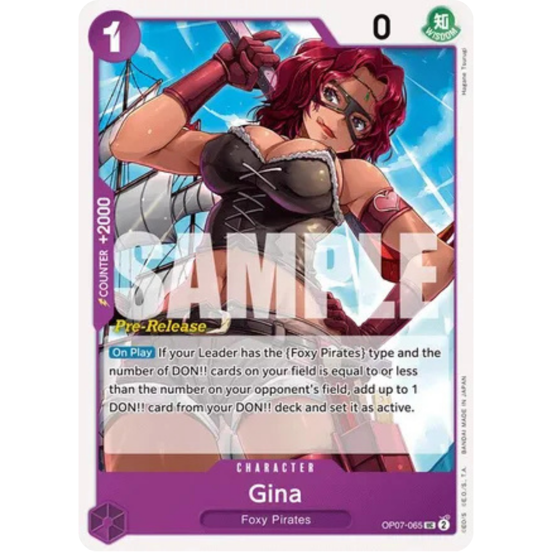 Gina (OP07-065) - 500 Years in the Future Pre-Release Cards