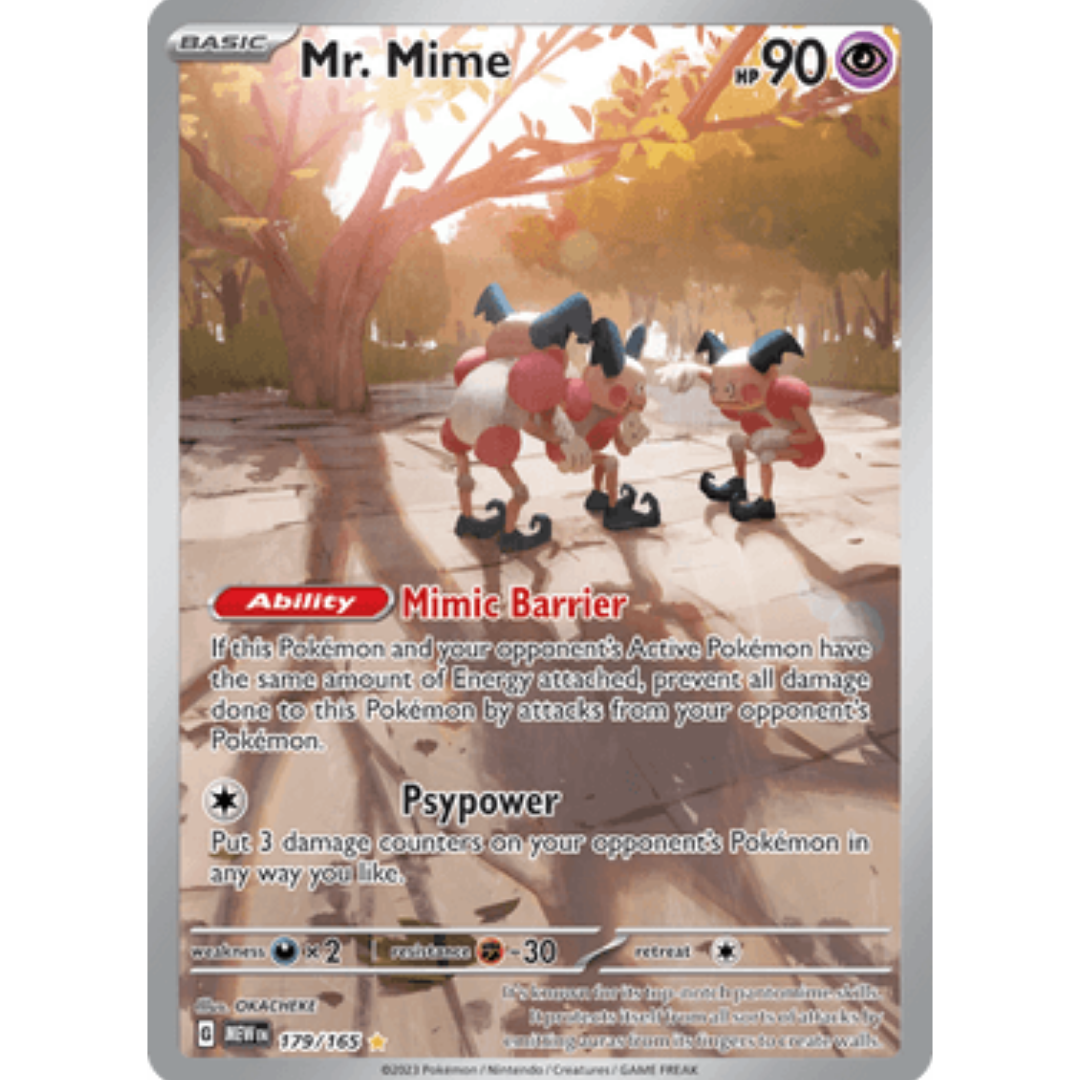 Mr. Mime 179/165 - Holofoil SV Scarlet & Violet 151 - Illustration Rare