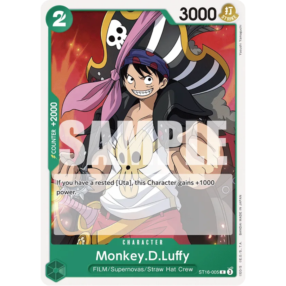 Monkey.D.Luffy (ST16-005) (ST16-005) - Starter Deck 16: GREEN Uta