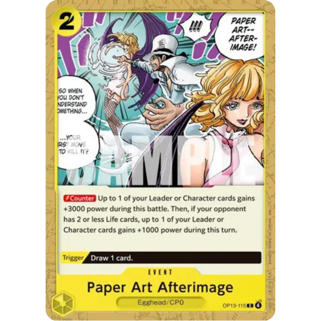 Paper Art Afterimage (OP13-115) - Carrying On His Will