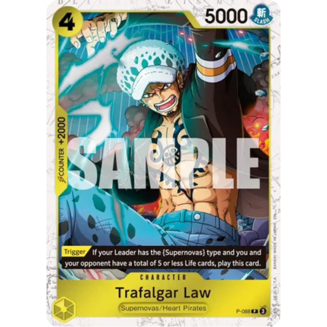Trafalgar Law - P-088 (Pirate Foil) (P-088) - Premium Booster -The Best- Vol. 2 Foil