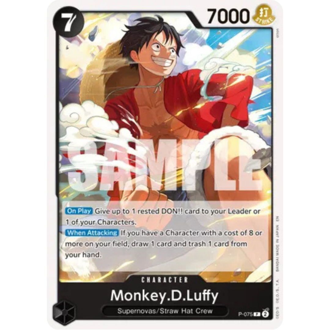 Monkey.D.Luffy - P-075 (Pirate Foil) (P-075) - Premium Booster -The Best- Vol. 2 Foil