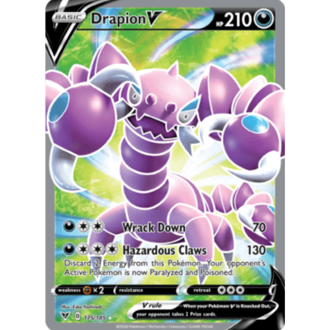 Drapion V (Full Art) 175 - Holofoil SWSH04 Vivid Voltage - Ultra Rare