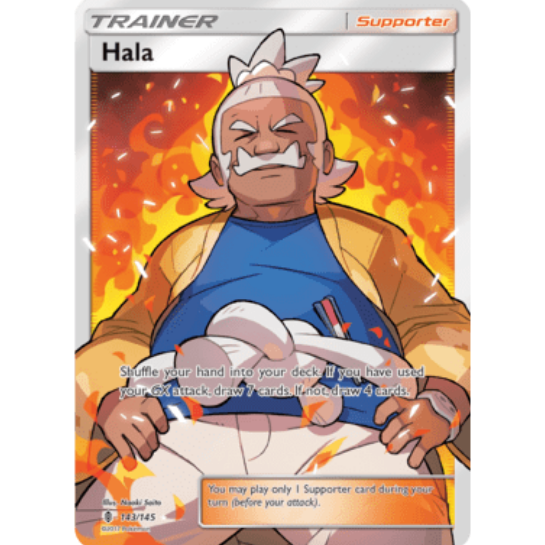 Hala (Full Art) 143/145 - Holofoil SM Guardians Rising - Ultra Rare