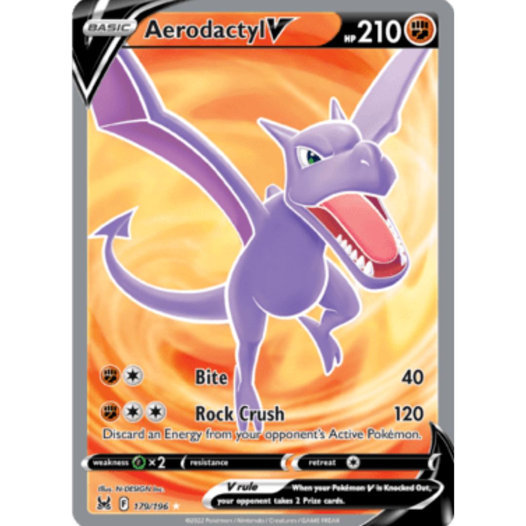 Aerodactyl V (Full Art) 179 - Holofoil SWSH11 Lost Origin - Ultra Rare