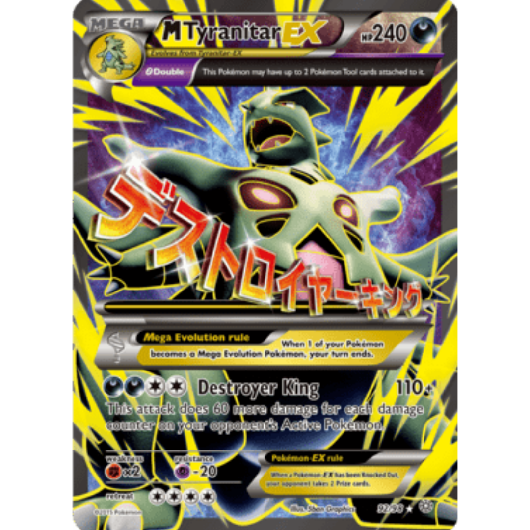 M Tyranitar EX (92 Full Art) 092/98 - Holofoil XY Ancient Origins - Ultra Rare