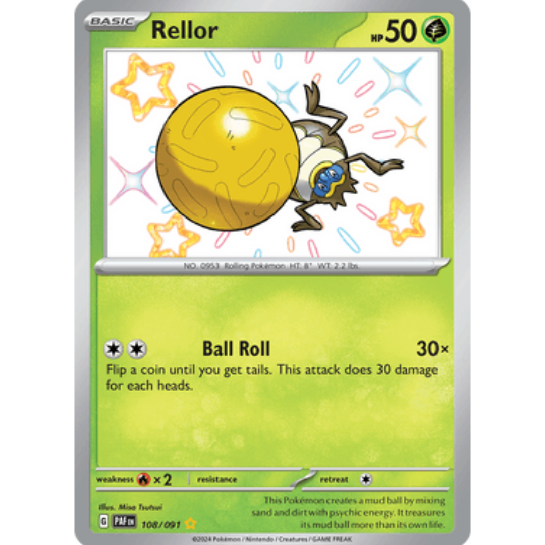 Rellor 108 - Holofoil SV Paldean Fates - Shiny Rare