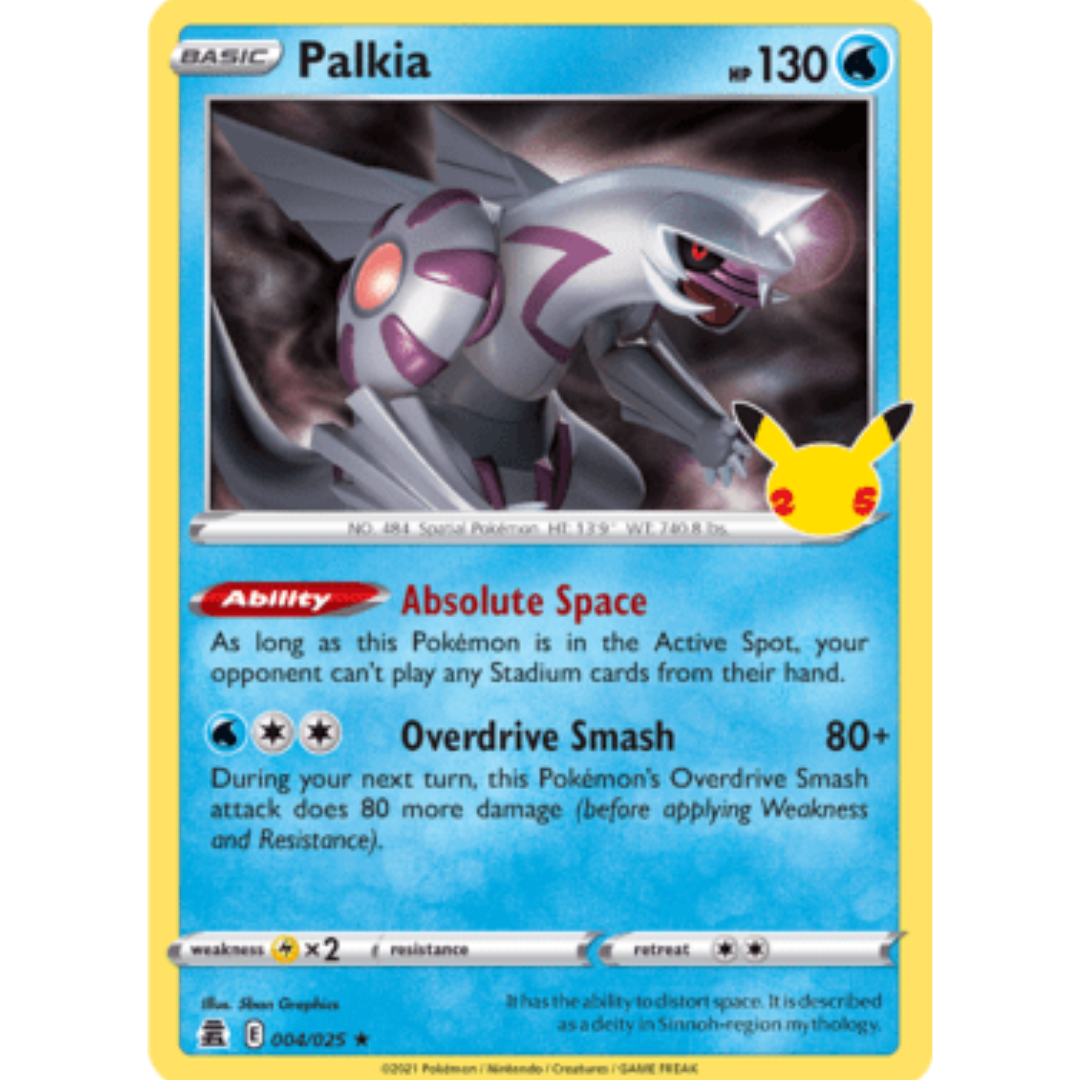 Palkia 004/025 - Holofoil Celebrations - Holo Rare