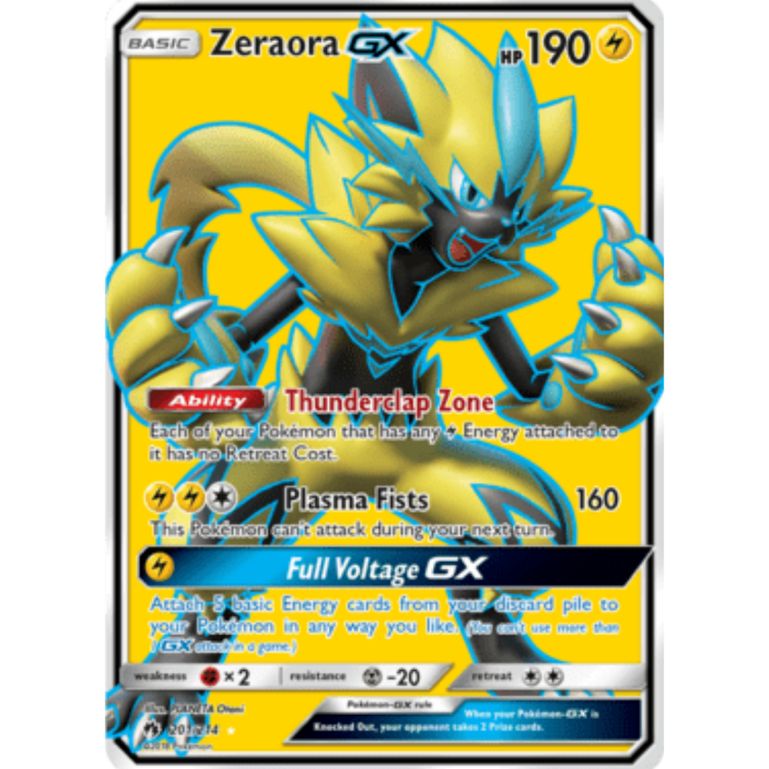 Zeraora GX (Full Art) 201 - Holofoil SM Lost Thunder - Ultra Rare