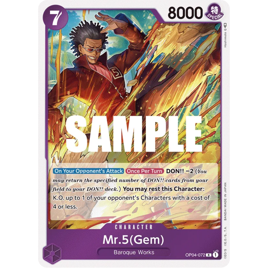 Mr.5 (Gem) (OP04-072) - Kingdoms of Intrigue Foil