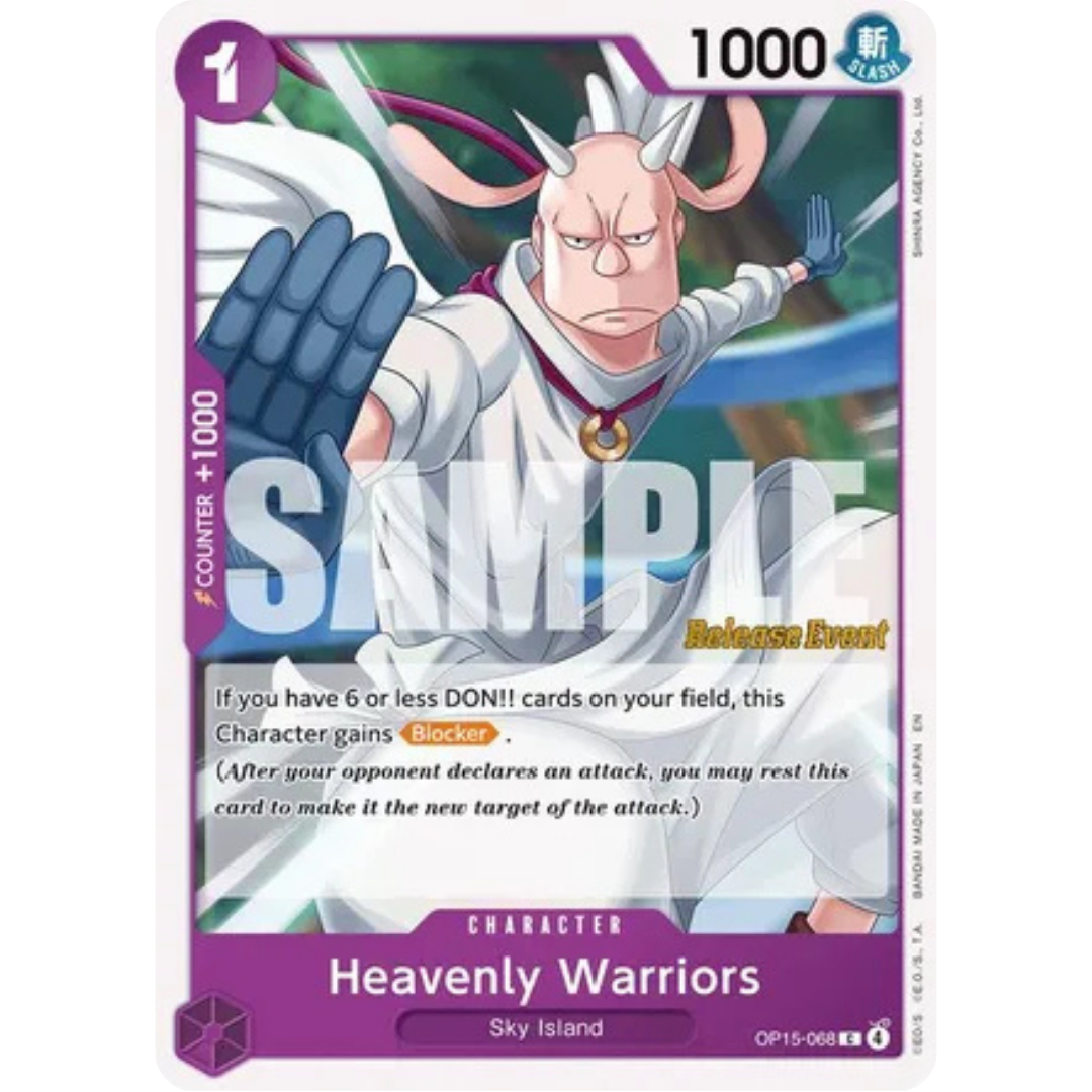Heavenly Warriors (OP15-068) - Adventure on Kami's Island Release Event Cards