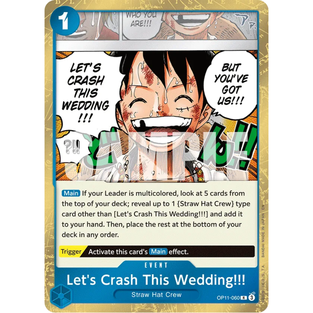 Let's Crash This Wedding!!! (OP11-060) - A Fist of Divine Speed Foil