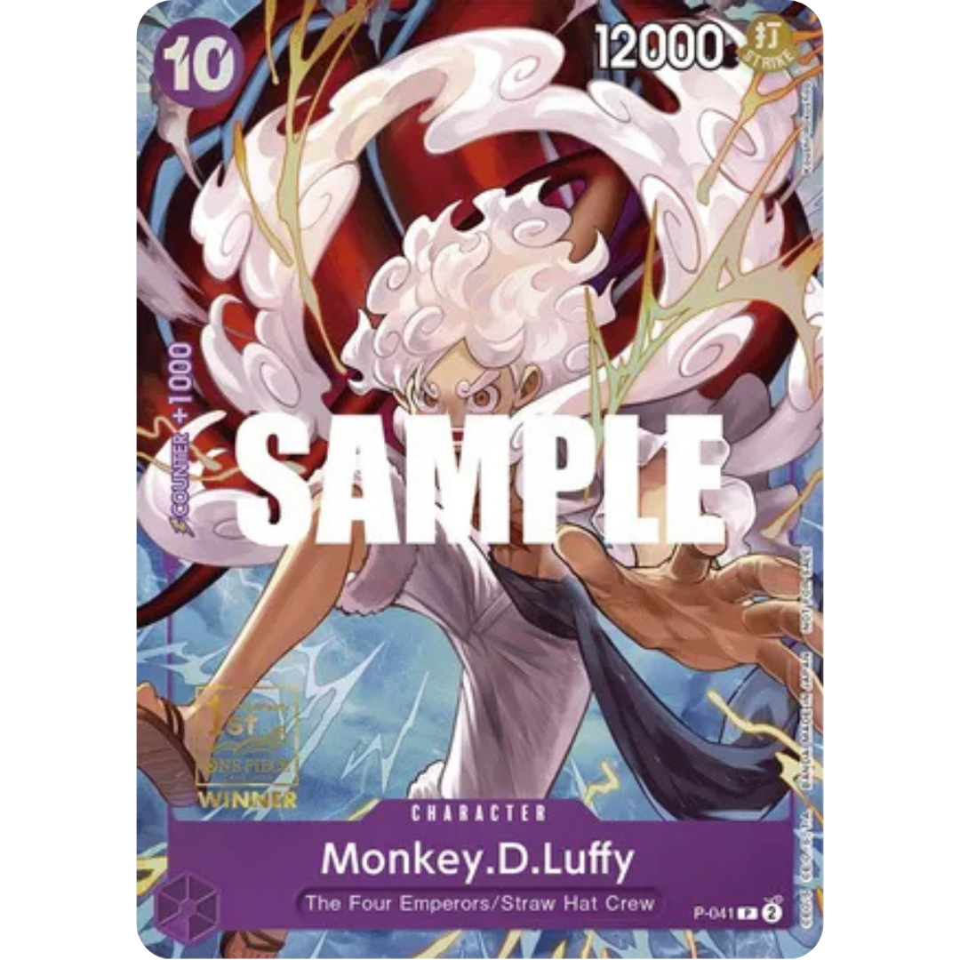 Monkey.D.Luffy (041) (1st Anniversary Tournament) (P-041) - One Piece Promotion Cards Foil
