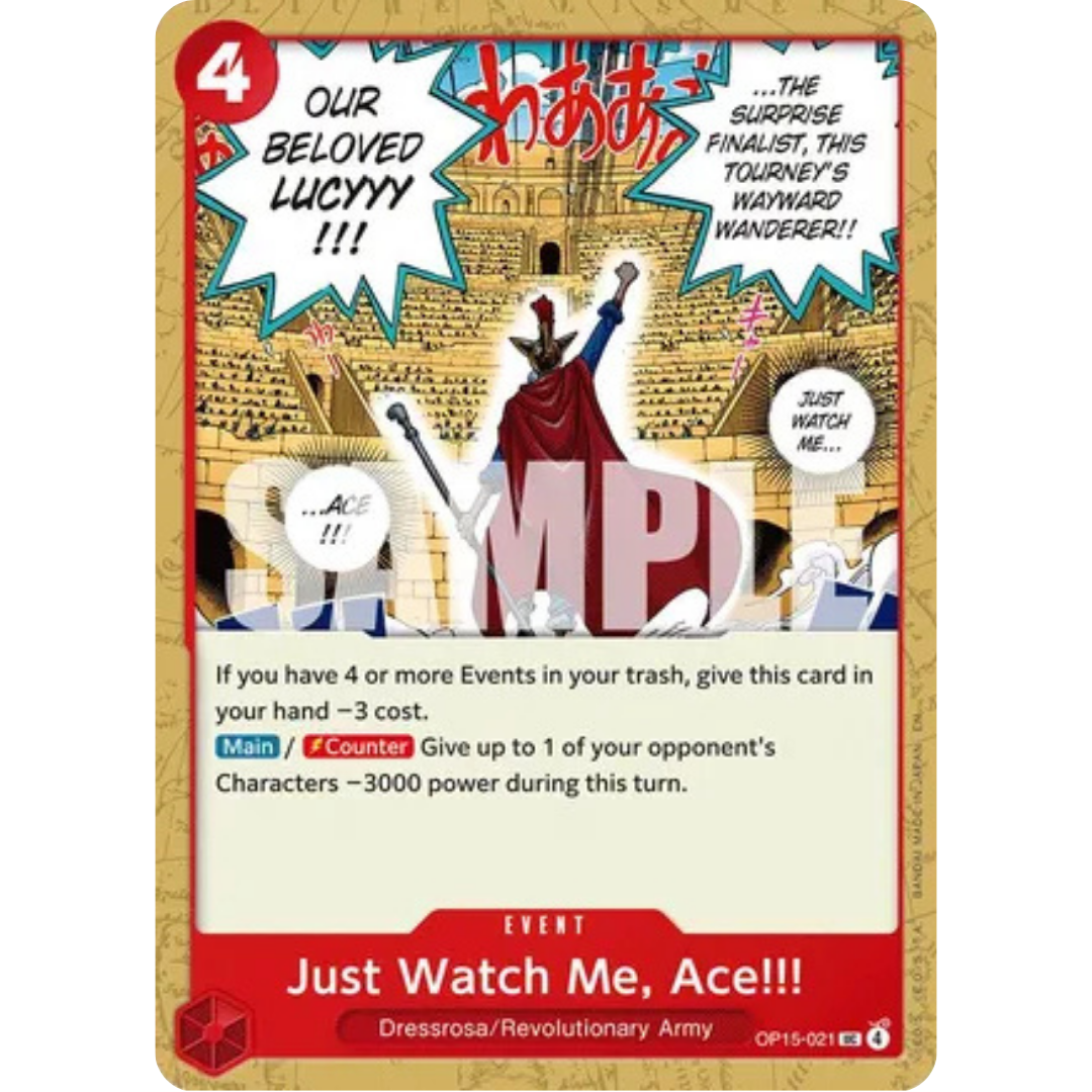 Just Watch Me, Ace!!! (OP15-021) - Adventure on Kami's Island