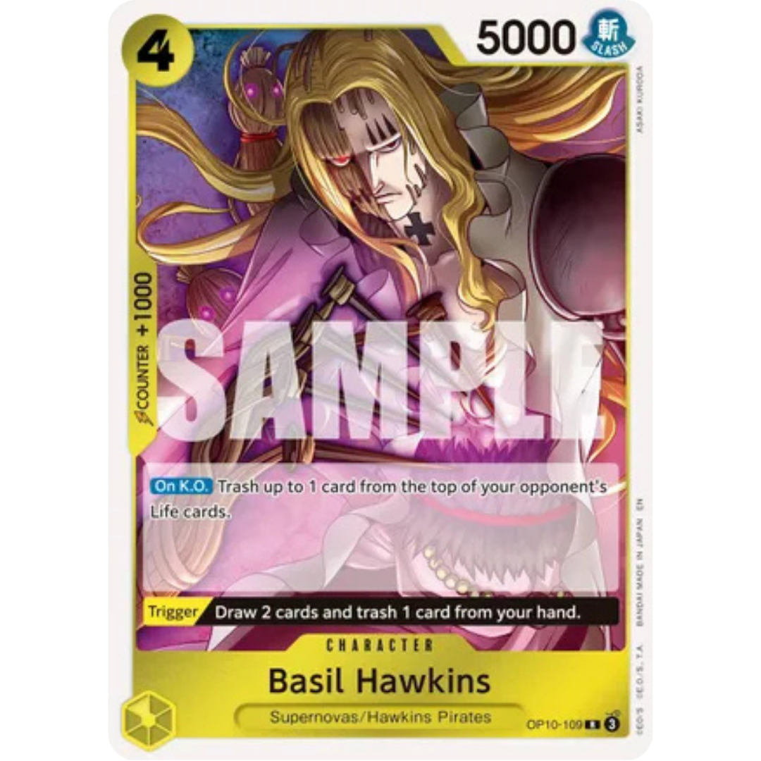 Basil Hawkins - OP10-109 (Reprint) (OP10-109) - Premium Booster -The Best- Vol. 2 Foil