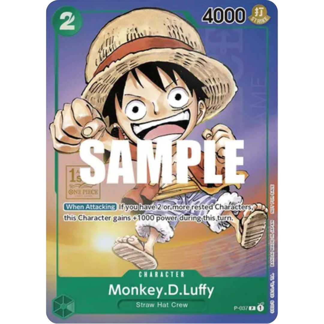 Monkey.D.Luffy (037) (1st Anniversary Tournament) (P-037) - One Piece Promotion Cards Foil