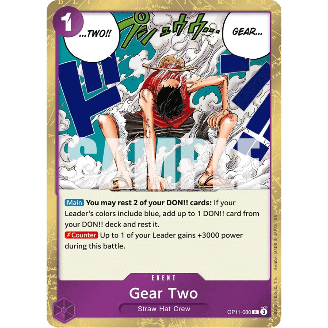 Gear Two (OP11-080) - A Fist of Divine Speed Foil