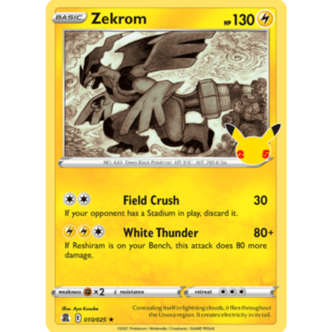 Zekrom 010 - Holofoil Celebrations - Holo Rare