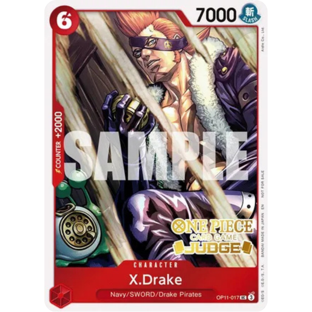 X.Drake (Judge Pack Vol. 7) (OP11-017) - One Piece Promotion Cards Foil