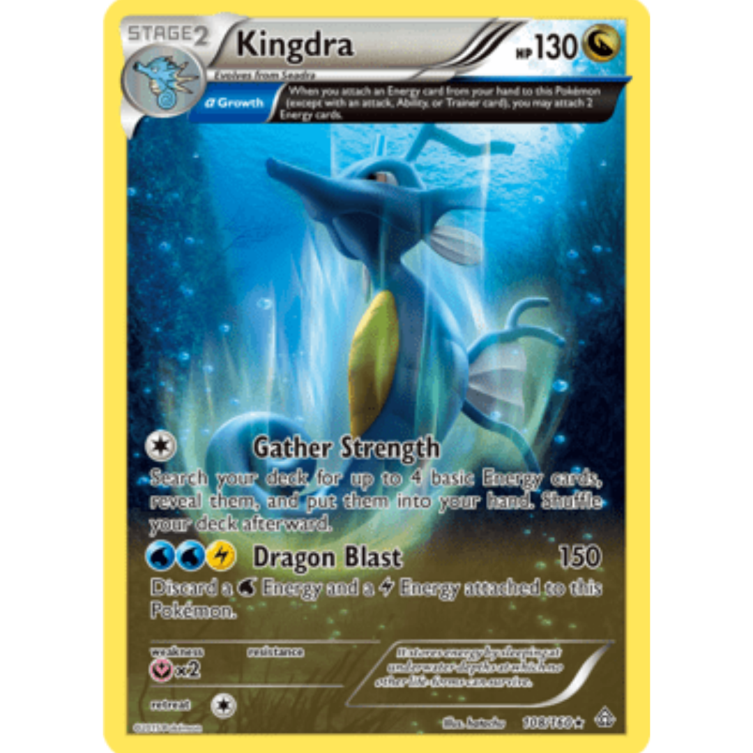 Kingdra (Alpha) 108/160 - Holofoil XY Primal Clash - Holo Rare