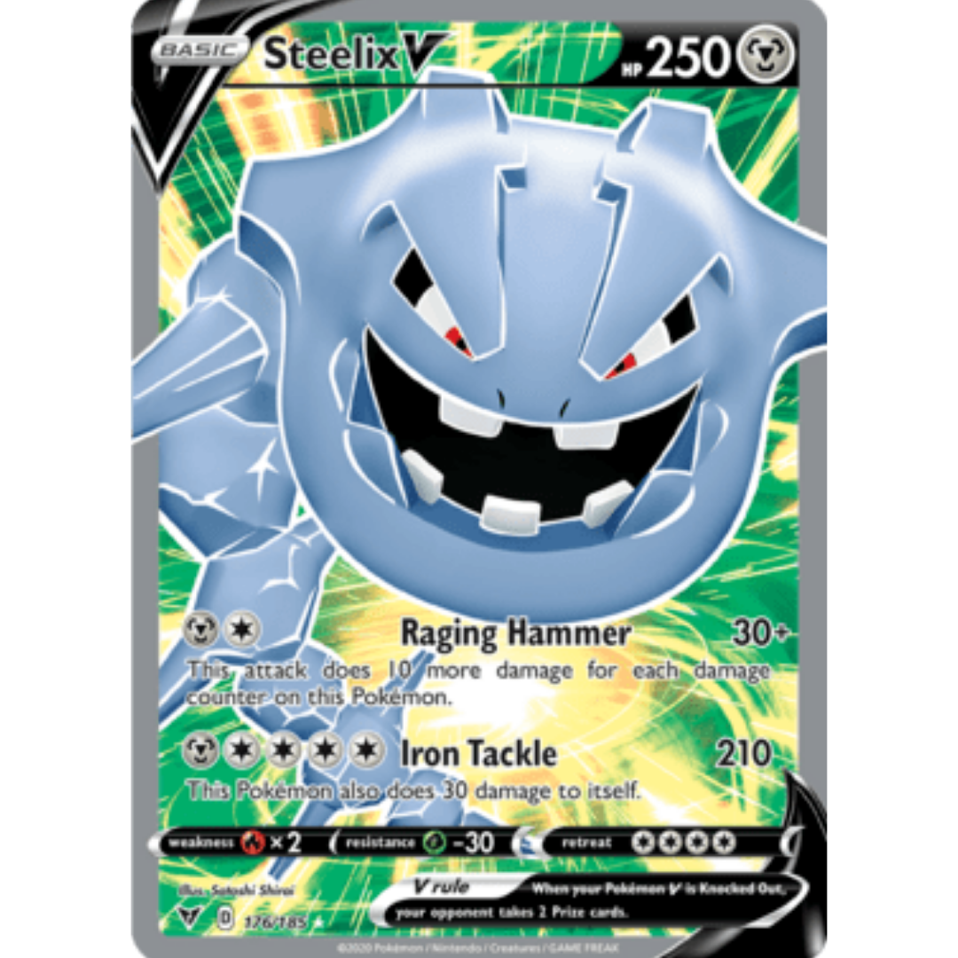 Steelix V (Full Art) 176 - Holofoil SWSH04 Vivid Voltage - Ultra Rare