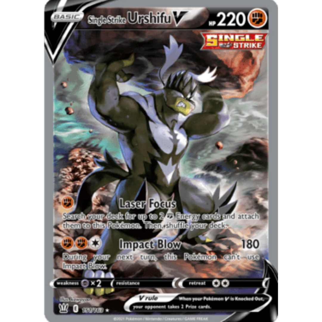 Single Strike Urshifu V (Alternate Full Art) 151 - Holofoil SWSH05 Battle Styles - Ultra Rare