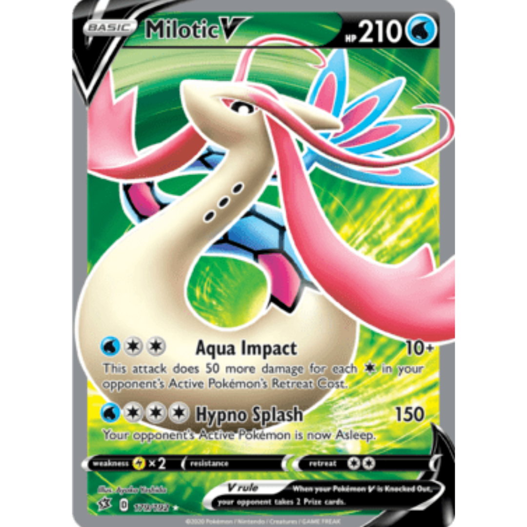 Milotic V (Full Art) - Holofoil SWSH02 Rebel Clash - Ultra Rare