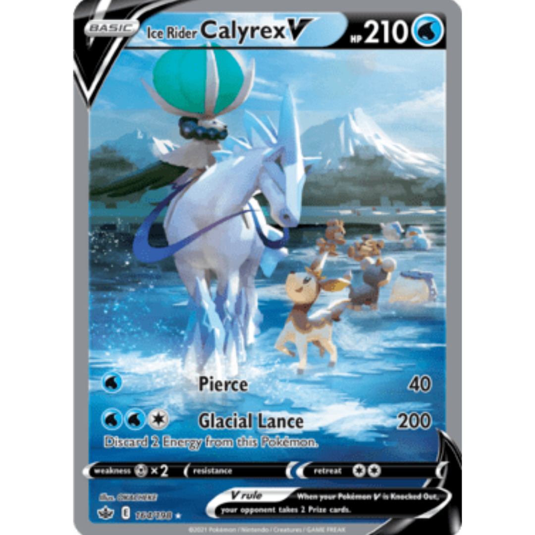 Ice Rider Calyrex V (Alternate Full Art) 164 - Holofoil SWSH06 Chilling Reign - Ultra Rare