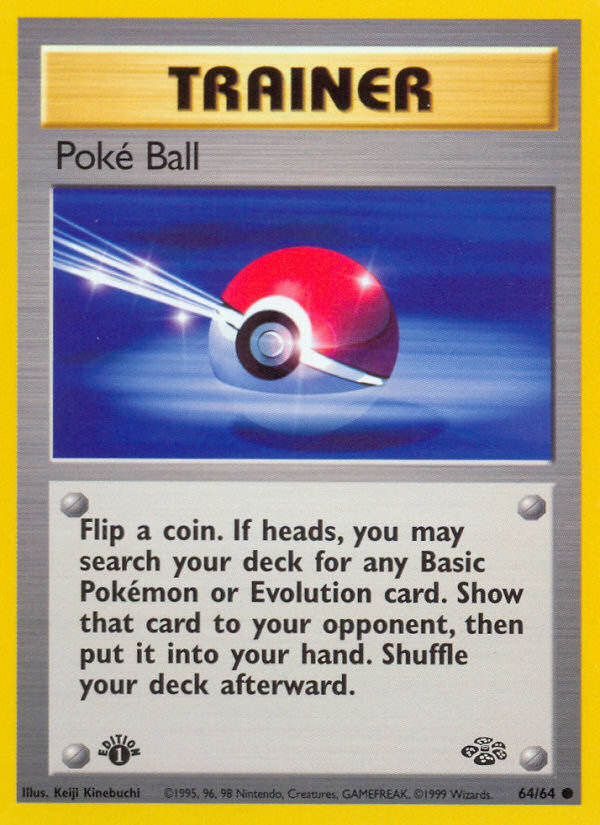 Poke Ball 064/64 - 1st Edition Jungle - Common