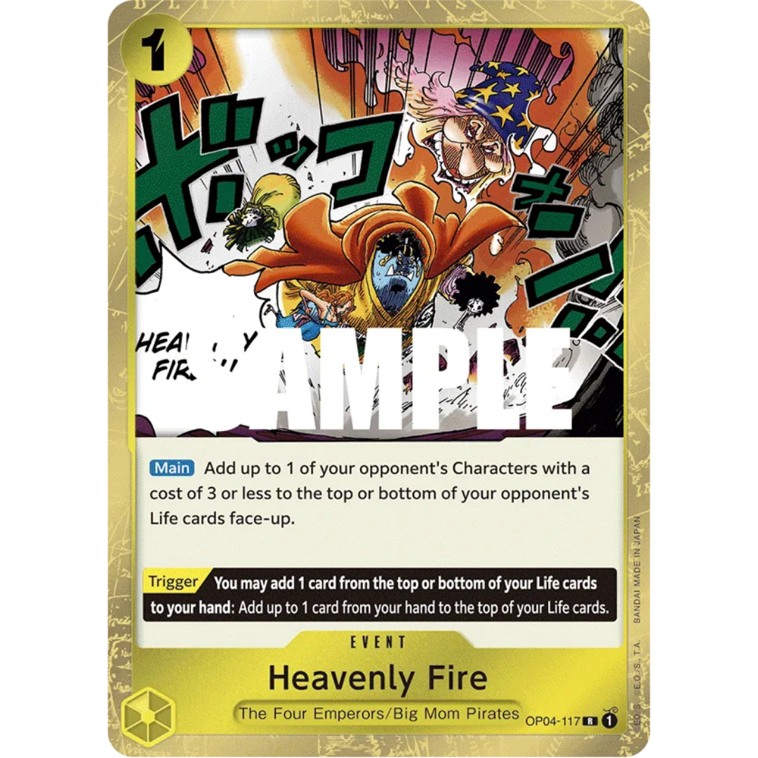 Heavenly Fire (OP04-117) - Kingdoms of Intrigue Foil