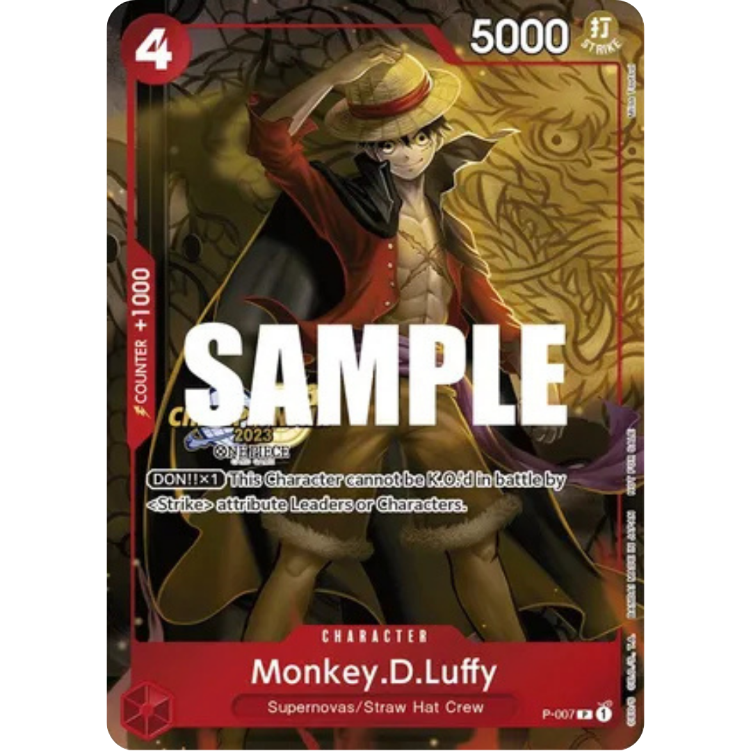 Monkey.D.Luffy (007) (CS 2023 Celebration Pack) (P-007) - One Piece Promotion Cards Foil