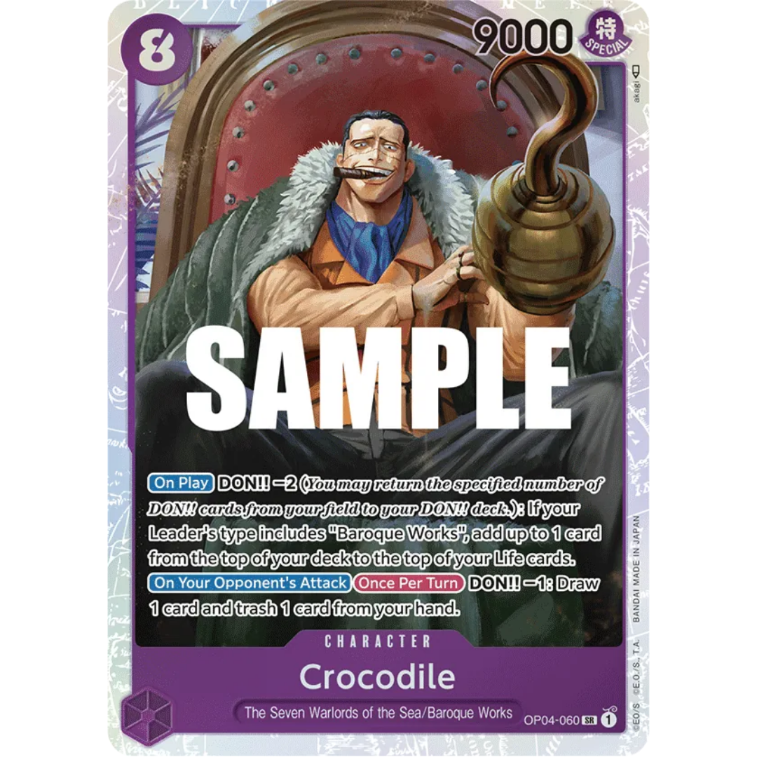 Crocodile (060) (OP04-060) - Kingdoms of Intrigue Foil