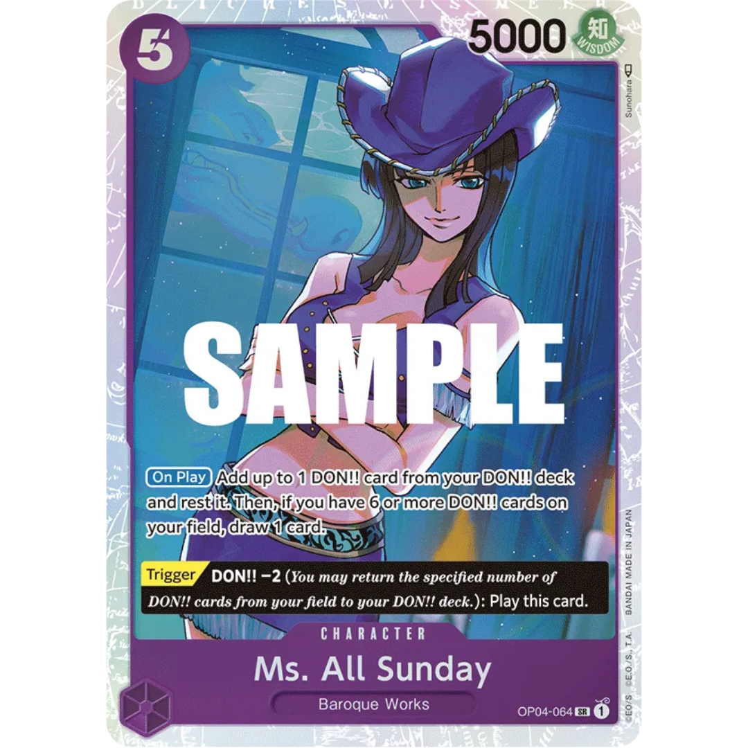 Ms. All Sunday (OP04-064) - Kingdoms of Intrigue Foil