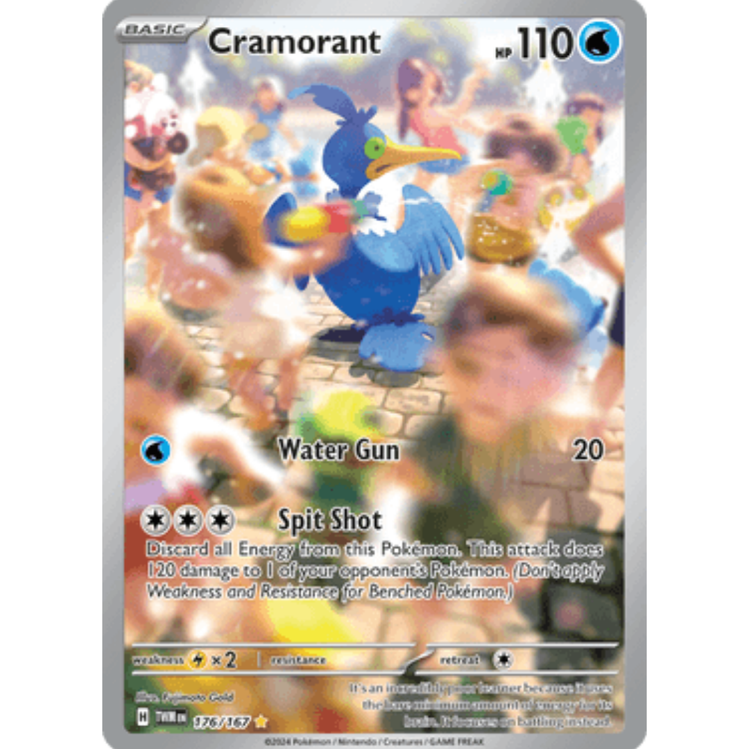 Cramorant 176/167 - Holofoil SV06 Twilight Masquerade - Illustration Rare