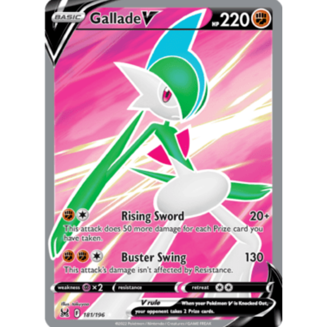 Gallade V (Full Art) 181 - Holofoil SWSH11 Lost Origin - Ultra Rare