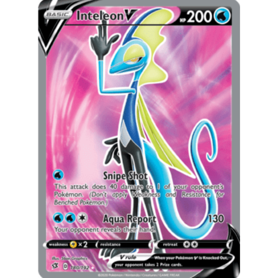 Inteleon V (Full Art) 180 - Holofoil SWSH02 Rebel Clash - Ultra Rare