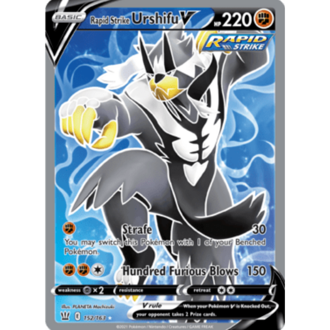 Rapid Strike Urshifu V (Full Art) 152 - Holofoil SWSH05 Battle Styles - Ultra Rare