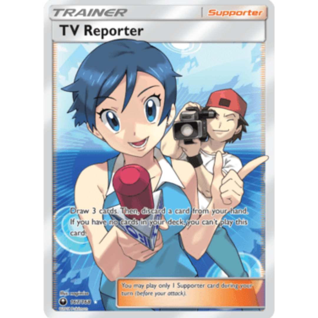 TV Reporter (Full Art) 167 - Holofoil SM Celestial Storm - Ultra Rare