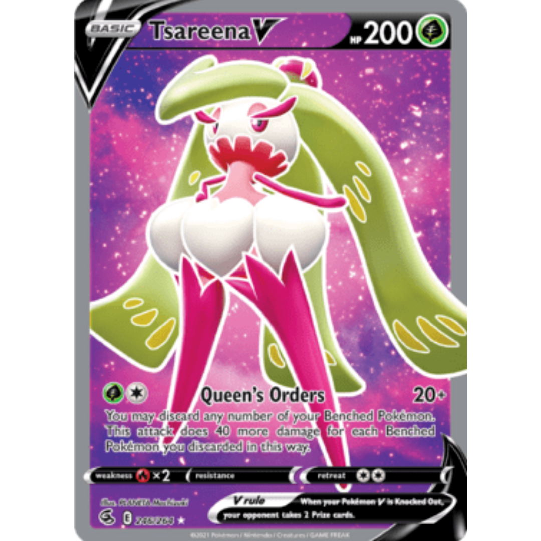 Tsareena V (Full Art) 246 - Holofoil SWSH08 Fusion Strike - Ultra Rare