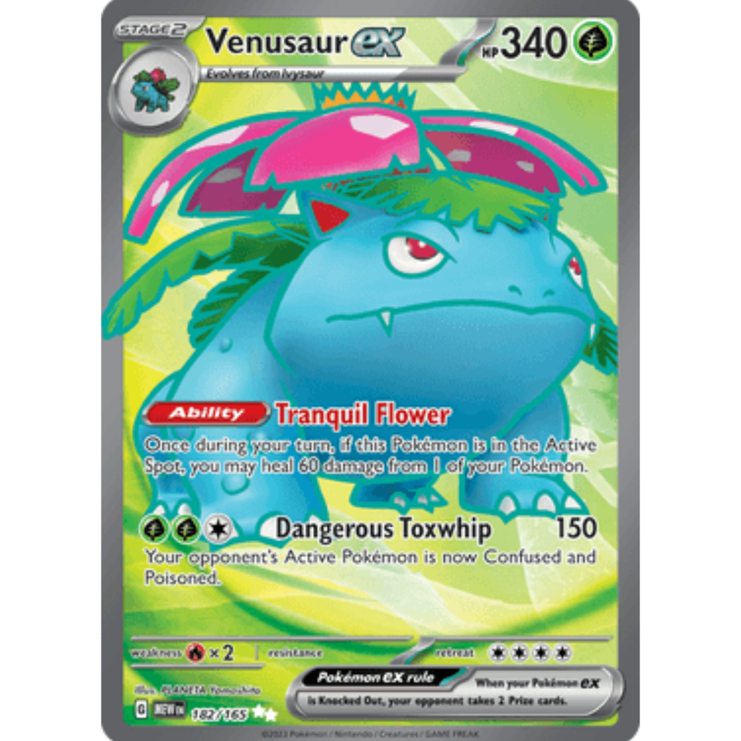 Venusaur ex 182/165 - Holofoil SV Scarlet & Violet 151 - Ultra Rare