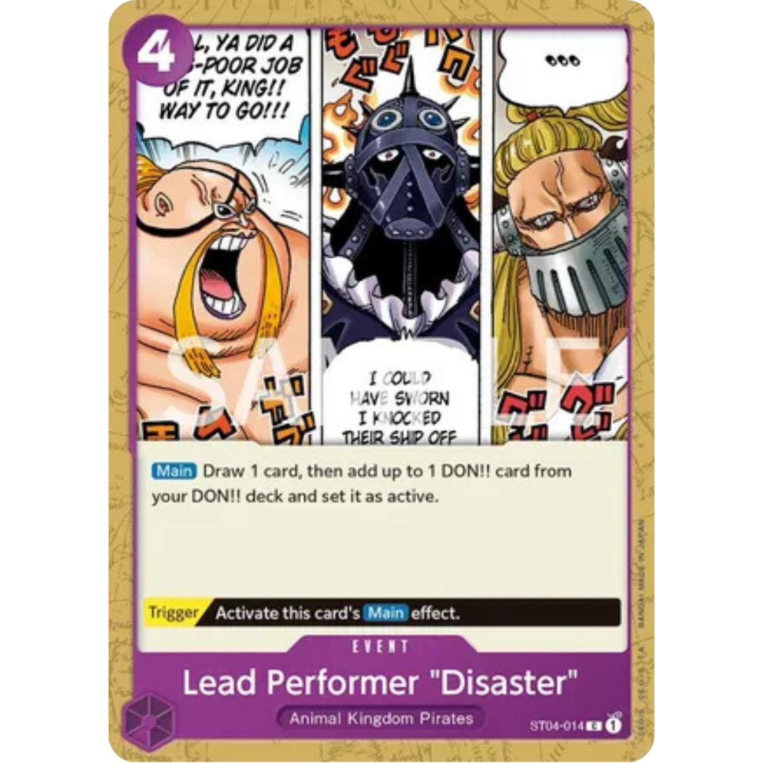 Lead Performer "Disaster" (ST04-014) - Revision Pack Cards
