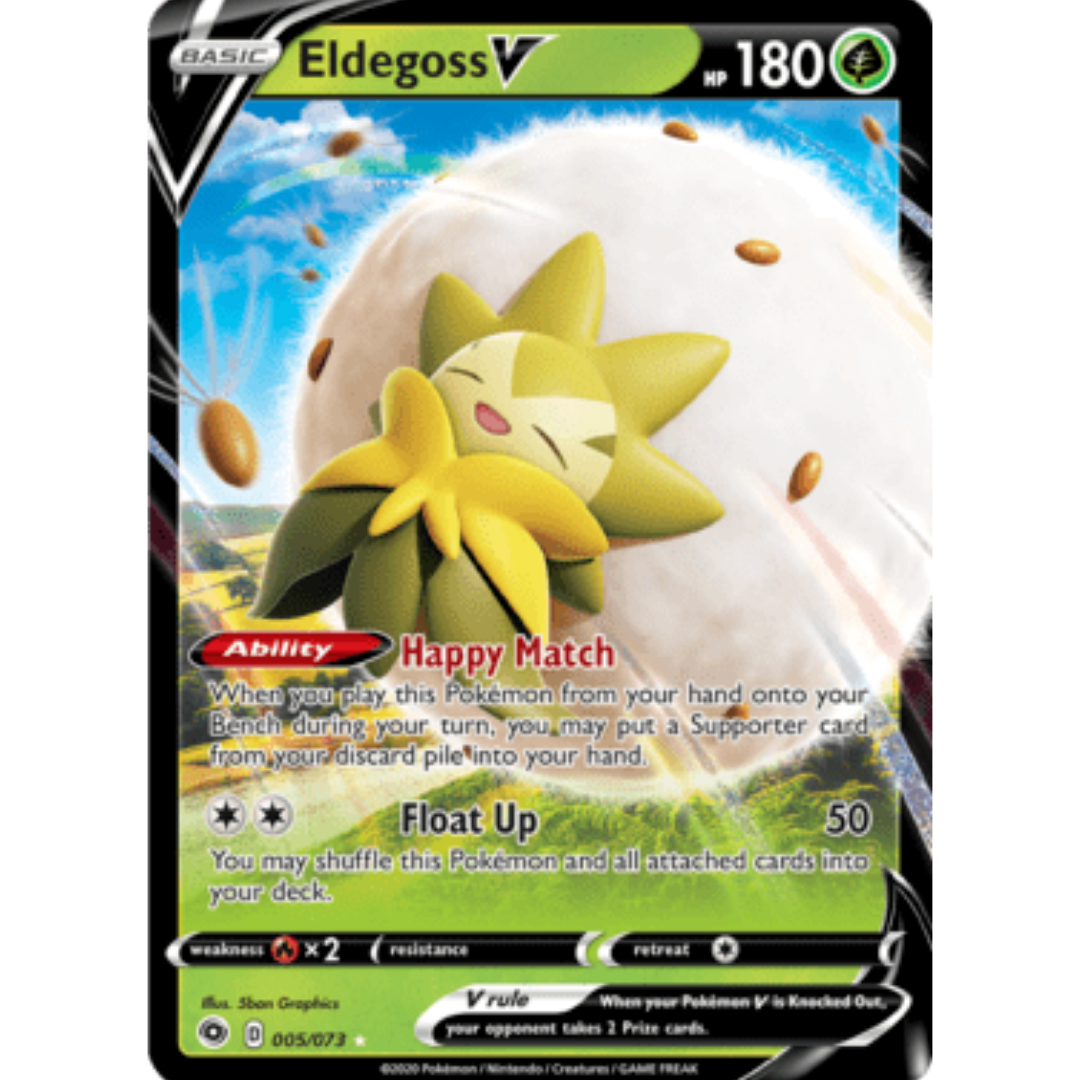 Eldegoss V 005 - Holofoil Champions Path - Ultra Rare