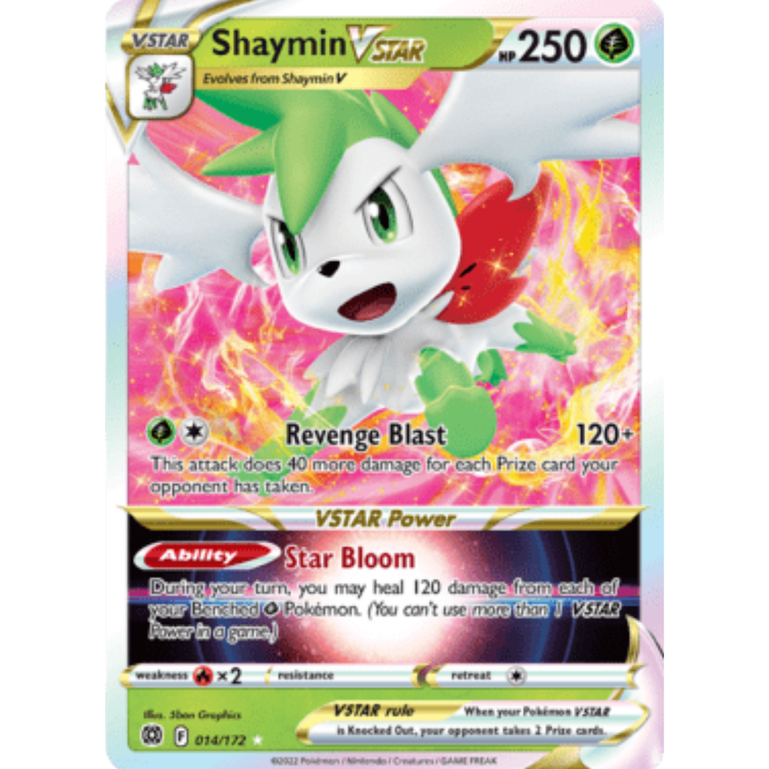 Shaymin VSTAR 014 - Holofoil SWSH09 Brilliant Stars - Ultra Rare