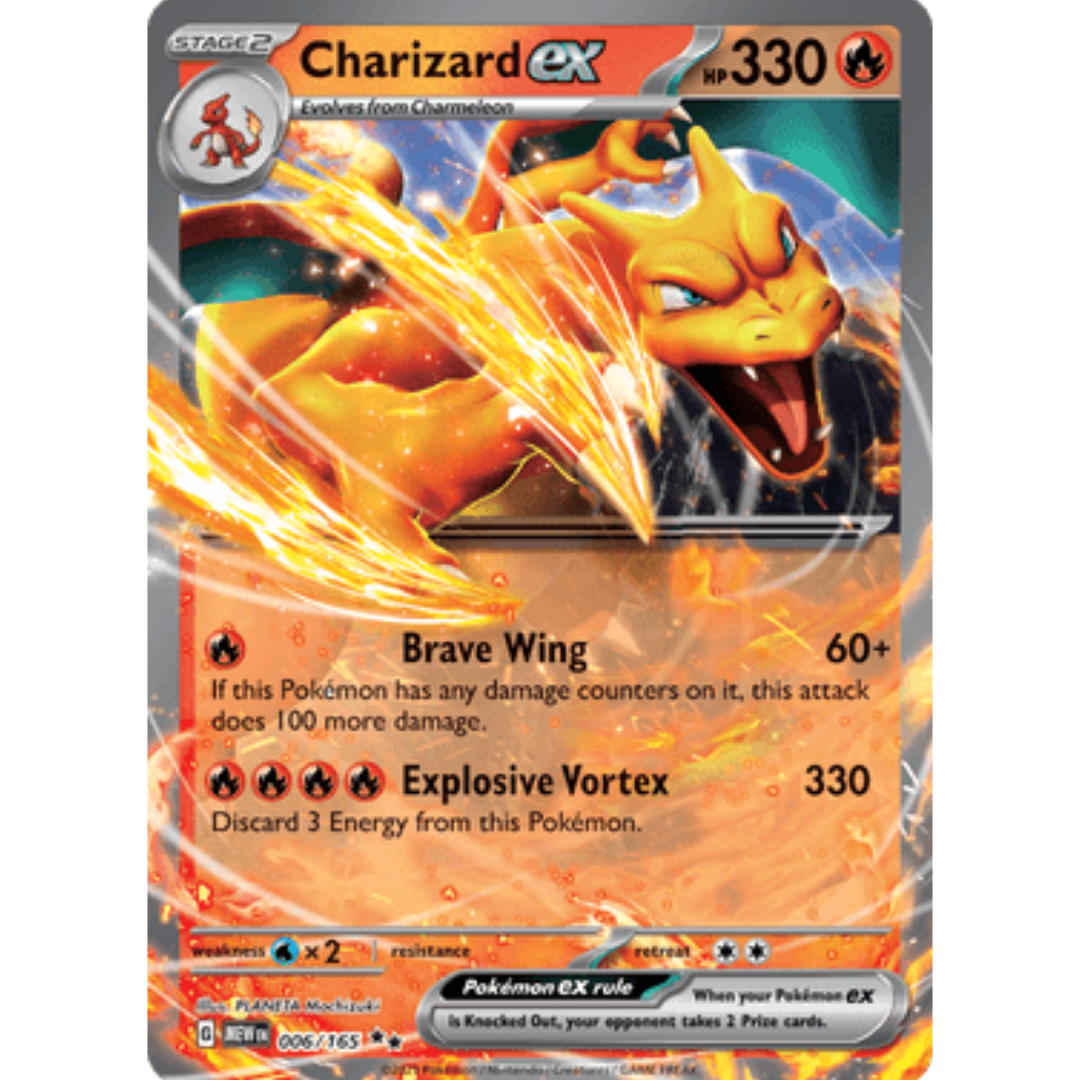 Charizard ex 006/165 - Holofoil SV Scarlet & Violet 151 - Double Rare