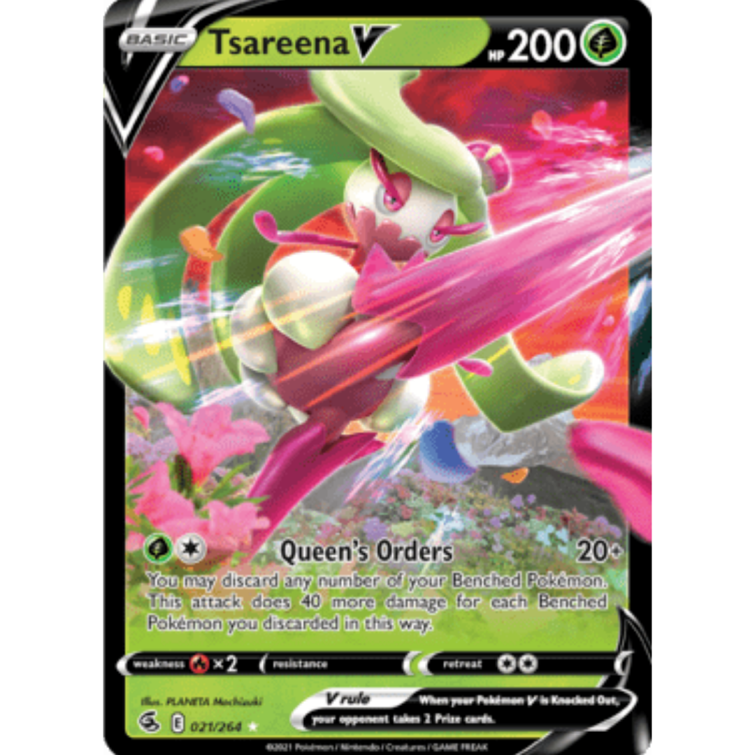 Tsareena V 021 - Holofoil SWSH08 Fusion Strike - Ultra Rare