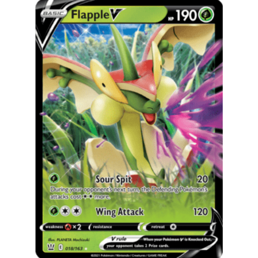 Flapple V 018 - Holofoil SWSH05 Battle Styles - Ultra Rare