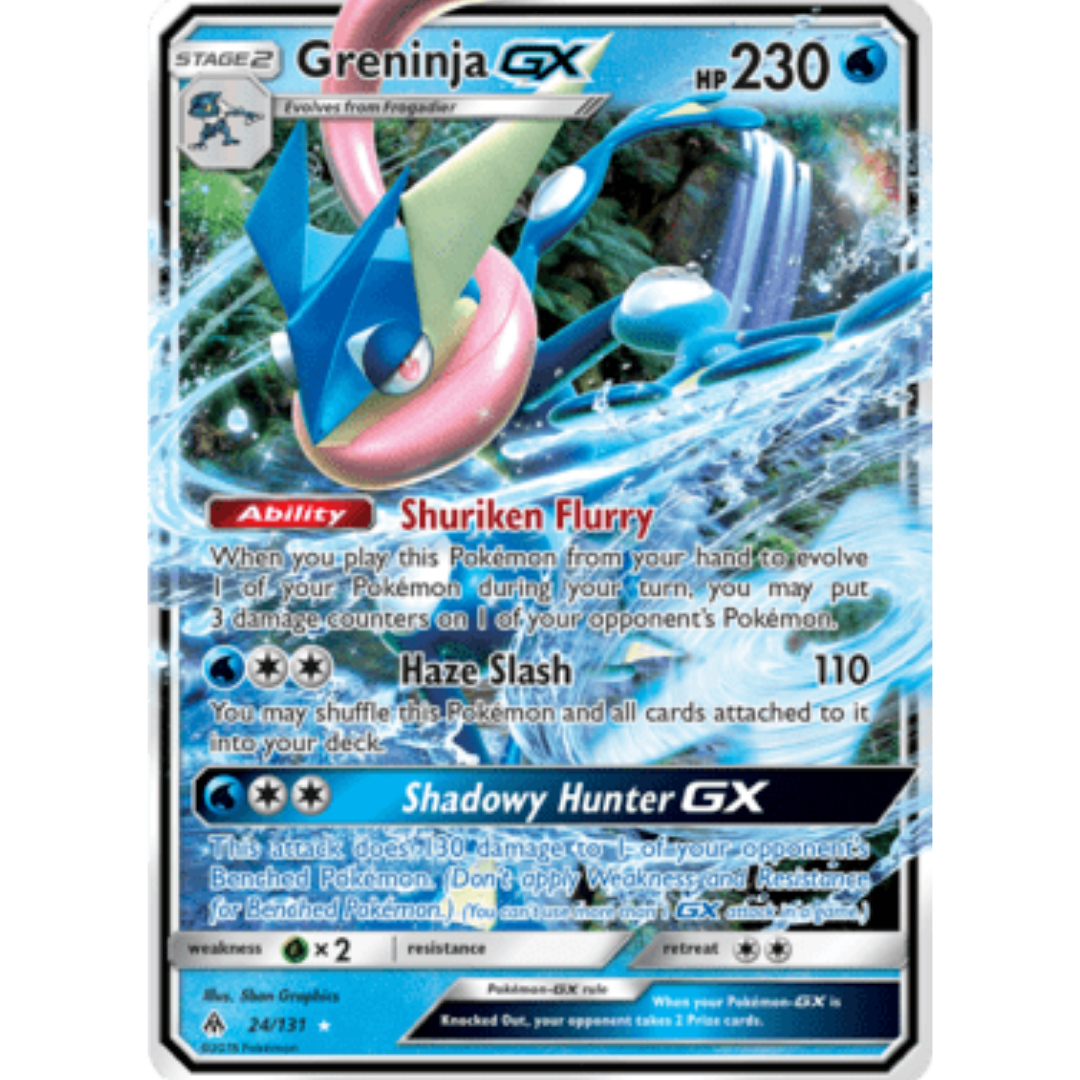 Greninja GX 024 - Holofoil SM Forbidden Light - Ultra Rare