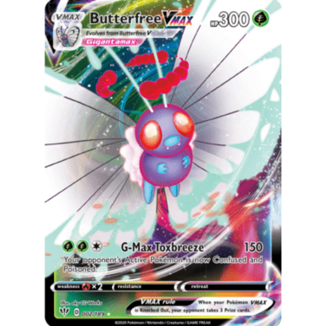 Butterfree VMAX 002 - Holofoil SWSH03 Darkness Ablaze - Ultra Rare